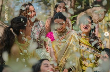 Cricketer KL Rahul and Bollywood actress Athiya Shetty share new, candid pictures from their traditional wedding ceremony