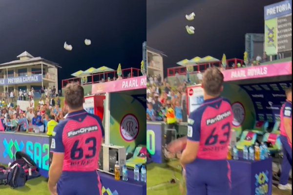  Watch: Jos Buttler gives away gloves to fans during SA20 game between Paarl Royals and Pretoria Capitals