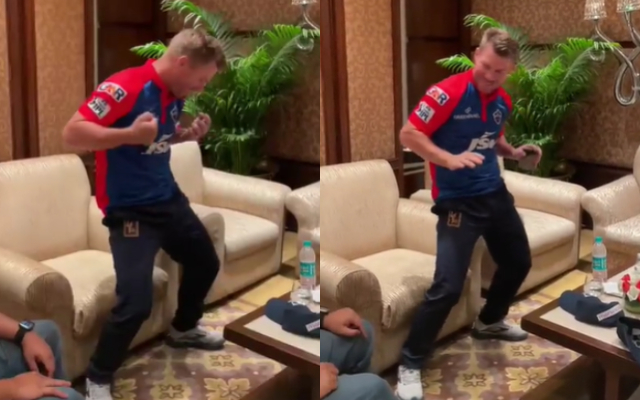  Watch: David Warner dancing to famous ‘Calm Down’ song in Delhi kit
