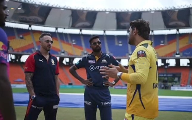  ‘’Mahi bhai title jeetna sikha rahe hein’- Fans went gaga as MS Dhoni was seen interacting with other captains ahead of Indian T20 League 2023