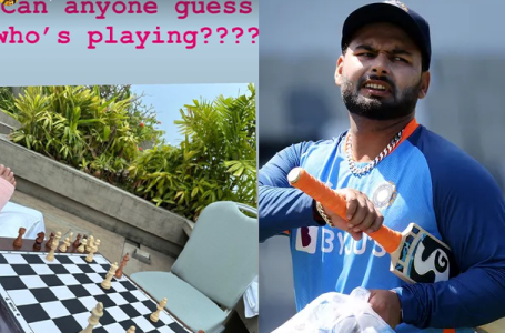 ‘Urvashi’ – Fans left puzzled after Rishabh Pant shares an image of him playing chess