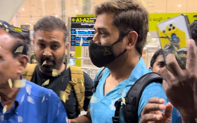  Watch: MS Dhoni receives grand welcome in Chennai ahead of the Indian T20 League