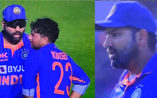  Watch: Rohit Sharma, Virat Kohli unhappy with Kuldeep Yadav after India lose bizarre DRS call