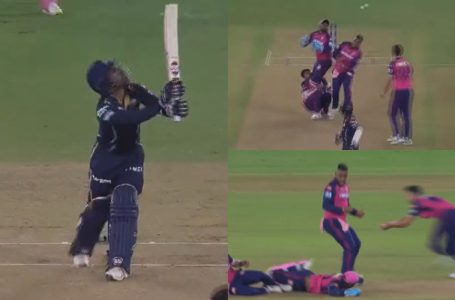 Watch: Three Rajasthan Royals converge to take a catch, fourth field takes it on the rebound in the clash against Gujarat Titans