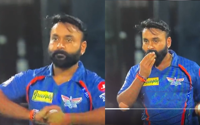 WATCH: LSG leg spinner Amit Mishra caught using saliva during IPL 2023 clash against Royal Challengers Bangalore