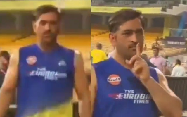  WATCH: MS Dhoni silences CSK supporter during practice session ahead of CSK vs KKR clash in IPL 2023