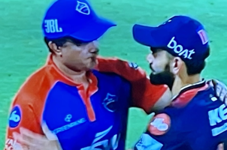 Virat Kohli and Sourav Ganguly shake hands after DC Vs RCB clash in IPL 2023