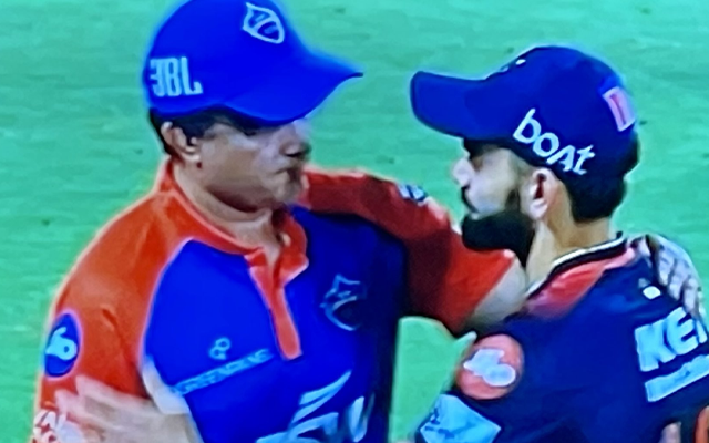  Virat Kohli and Sourav Ganguly shake hands after DC Vs RCB clash in IPL 2023