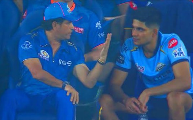  ‘Toh yeh shaadi pakki samjhe?’ – Fans react as image of Sachin Tendulkar having intense chat with Shubman Gill during IPL Qualifier 2 goes viral