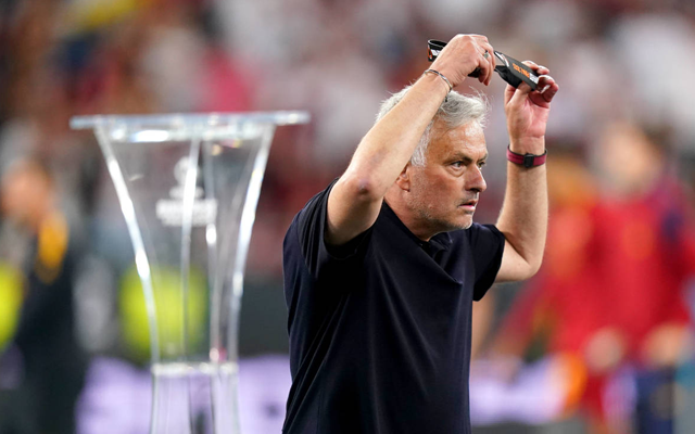  WATCH: AS Roma manager Jose Mourinho throws his runners-up medal into the crowd after Europa League final defeat