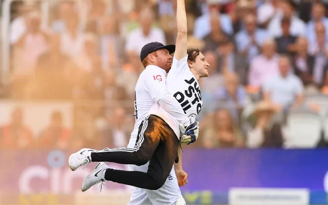  ‘Bairstow bhai kuch bhi kar sakte hain’ – Fans react to Jonny Bairstow carrying out pitch invader off the field during 2nd Ashes 2023 Test