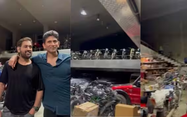  WATCH: Venkatesh Prasad in shock after he sees MS Dhoni’s exotic bike and car collection in Ranchi