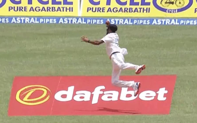  WATCH: Mohammad Siraj grabs a stunner to dismiss Jermaine Blackwood in first IND Vs WI Test match
