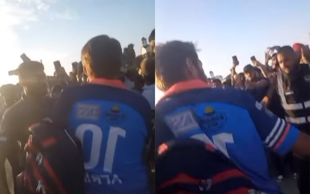  WATCH – Shahid Afridi wades through a sea of crowd to meet Indian fans during GT20 Cananda 2023