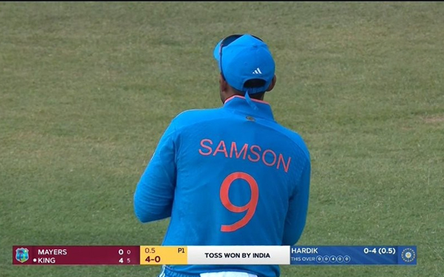  ‘Lagta hai ye apni jersey dhona bhul gaya’ – Fans react as Suryakumar Yadav wears Sanju Samson’s jersey in first ODI vs West Indies