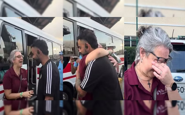  WATCH: Joshua Da Silva’s mother gets emotional after meeting Virat Kohli, hugs and kisses him