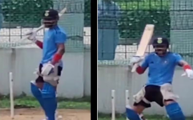  WATCH: Virat Kohli makes funny gesture towards Hardik Pandya in nets ahead of 1st ODI vs West Indies