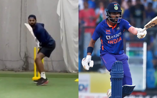  ‘Net practise mein bhi pehle 6 ball dots’ – Fans react as KL Rahul resumes batting practice after long hiatus due to injury