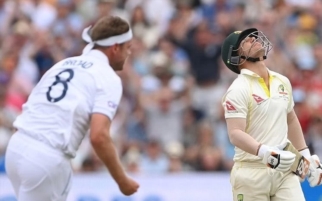  ‘Chora England Ka’- Fans react as Stuart Broad dismisses David Warner for 16th time in Test cricket