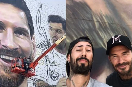 WATCH: Inter Miami owner David Beckham adds finishing touch to Lionel Messi’s mural