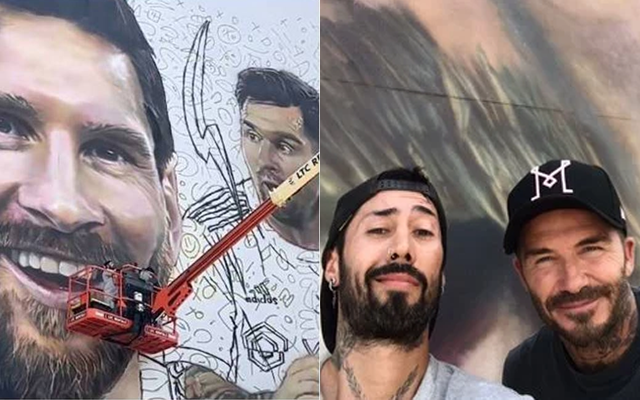  WATCH: Inter Miami owner David Beckham adds finishing touch to Lionel Messi’s mural