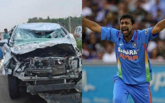  Former Indian Pacer Praveen Kumar and his son escape from horrifying road accident