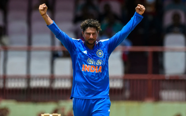  ‘Kya hi karenge personal milestones ka ab’ – Fans react as Kuldeep Yadav becomes fastest Indian to claim 50 wickets in T20Is