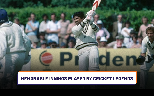  Memorable Innings Played by Cricket Legends