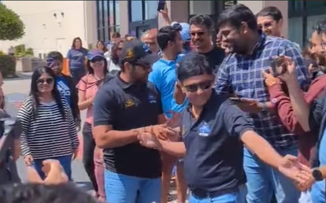  WATCH: Rohit Sharma receives grand welcome during in Milpitas, California