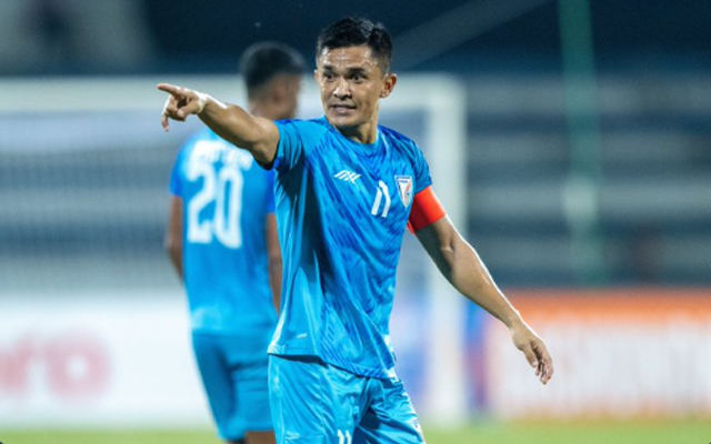  Sunil Chhetri leads India to beat Bangladesh by 1-0 in Asian Games 2023