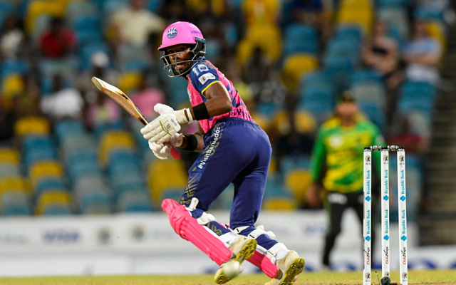  WATCH: Alick Athanaze plays spectacular reverse sweep for huge six in CPL 2023