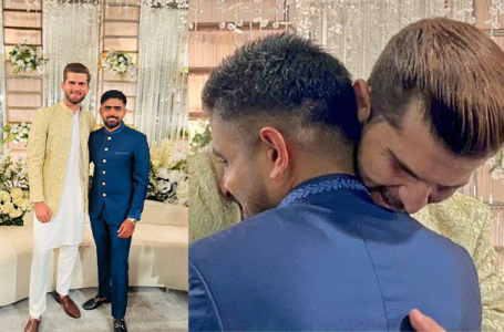 ‘Real romance toh yeh hai’ – Fans react to viral image of Babar Azam hugging Shaheen Afridi at Pakistan pacer’s wedding