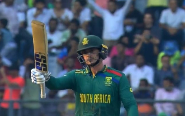  ‘Kya yaar thodi der aur rehna tha’ – Fans react to Quinton De Kock’s 174 vs Bangladesh in ODI World Cup 2023