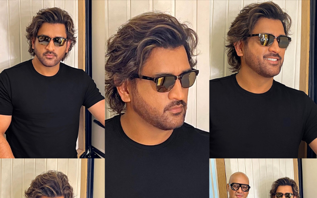  ‘South ka superstar’ – Fans react as MS Dhoni flaunts his new hairstyle, pictures go viral