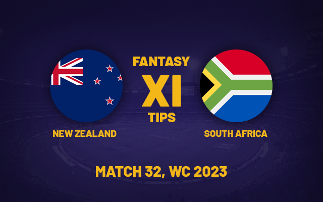  NZ vs SA Dream11 Prediction, Playing XI, Fantasy Team for Today’s Match 32 of the ODI Cricket World Cup 2023