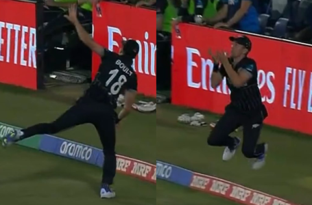 WATCH: Trent Boult’s terrific catch at boundary line to dismiss Bas de Leede in NZ vs NED 2023 ODI World Cup