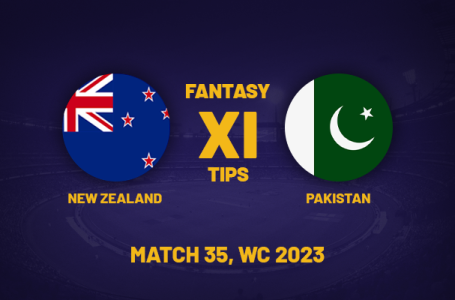 NZ vs PAK Dream11 Prediction, Playing XI, Fantasy Team for Today’s Match 35 of the ODI Cricket World Cup 2023
