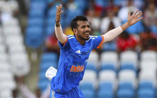  Yuzvendra Chahal reacts after being excluded from T20I squad for series against Australia