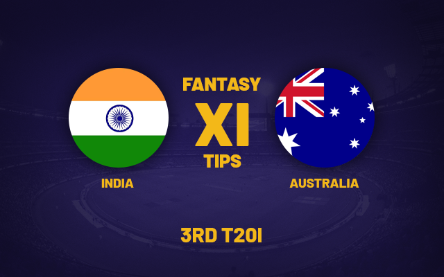  IND vs AUS Dream11 Prediction, Playing XI, Fantasy Team for Today’s 3rd T20I of Australia’s tour of India 2023