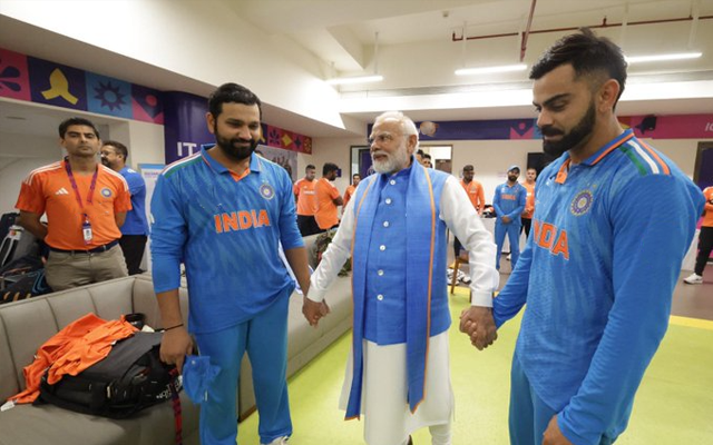  WATCH: Narendra Modi meets Indian players in dressing room after ODI World Cup final 2023