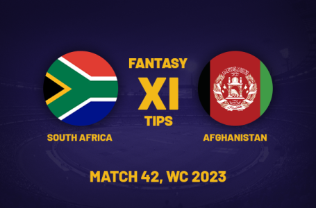 SA vs AFG Dream11 Prediction, Playing XI, Fantasy Team for Today’s Match 42 of the ODI Cricket World Cup 2023