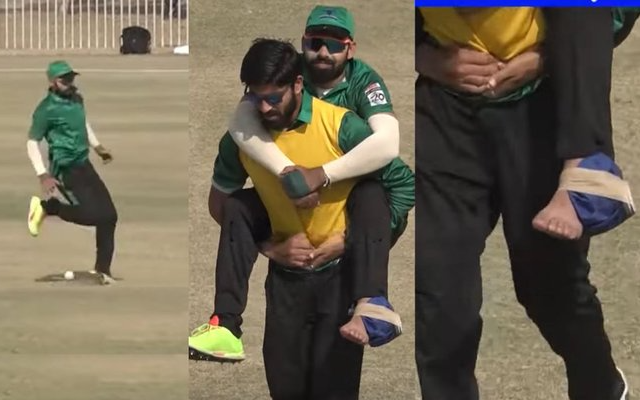  WATCH: Shadab Khan gets carried off by teammate in unusual way