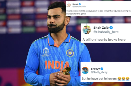 ‘Jalwa hai bhai ka’ – Fans react as rumors claim Satya Nadella to have constantly asked for updates on Virat Kohli’s score in ODI WC final 2023