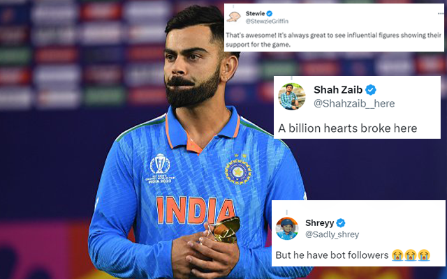  ‘Jalwa hai bhai ka’ – Fans react as rumors claim Satya Nadella to have constantly asked for updates on Virat Kohli’s score in ODI WC final 2023