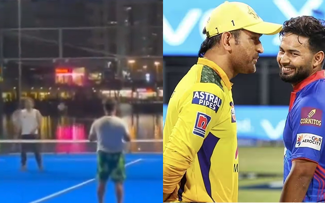  WATCH: MS Dhoni and Rishabh Pant spotted playing Tennis after IPL 2024 auction in Dubai