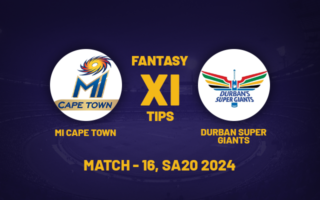  SA20 2024: MICT vs DSG Dream11 Prediction, Fantasy Cricket Tips, Playing XI, Pitch Report & Injury Updates for Today Match 16