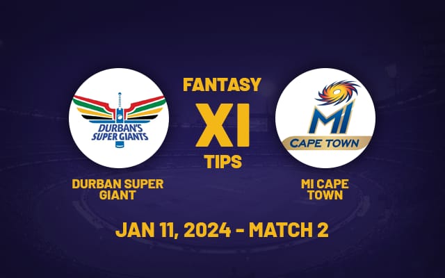  SA20 2024:DSG vs MICT Dream 11 Prediction, Fantasy Cricket Tips, Playing XI, Pitch Report & Injury Updates for Today Match 2