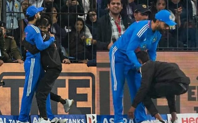  WATCH: Fan breaches security to hug and touch Virat Kohli’s feet during 2nd T20I vs Afghanistan
